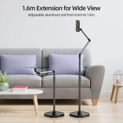Telesin Mobile Video Live Streaming Floor Stand with Magsafe for Phones _ Black